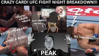 CRAZY CARD BUT PLOT ARMOUR TRUMPS ALL!!!  (UFC Fight Night Ian Vs Carlos Breakdown)