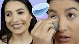 TESTING FIRST EVER FUZZY VELVET BEAUTY SPONGE! WTF?