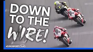 3-Way Dash To The Line | British Superbikes 2023 Brands Hatch Race 3 | Eurosport