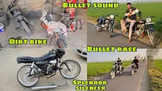 Bullet 2012 vs bullet 2016 drag race 🔥 | old  bullet heavy sound | splendor modified ​⁠@GaganBassi