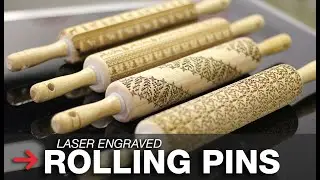 Laser Etching Rolling Pins | Engraved Rolling Pins | Embossing Rolling Pin