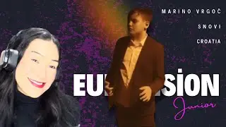 Reaction Marino Vrgoč - Snovi | 🇭🇷 Croatia | Official Music Video | Junior Eurovision 2025