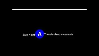 NYC Subway Late Night: Late Night (A) Transfer Announcements