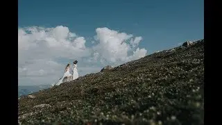 Oppvarming til bryllupet i Lyngsalpene