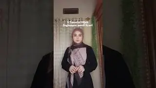 tutorial segiempat motif syari #hijabmotifsyari #segiempatjumbo #hijablebaran