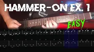Easy | Beginner Guitar | Hammer-On Exercise 1