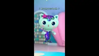 MerCat shows you how to brush your teeth! 🦷🪥 Gabby's Dollhouse is now playing on Netflix!
