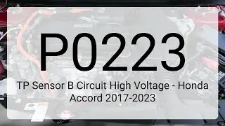 DTC P0223: TP Sensor B Circuit High Voltage - Honda Accord 2017-2023
