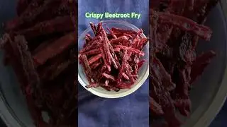 Crispy Beetroot Fries #beetrootfry #beetroot #fries #snacks #sidedish #quickrecipe #spicyfood  #VR29