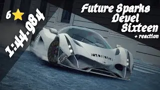 6⭐ - 1:44.984 [ДЕЙСТВИЕ 2] | Future Sparks: Devel Sixteen [ К Сене ] - Asphalt 9