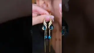 Beautiful and Fancy Earrings ✨💙#style #fashion #jewelry #earrings #shorts