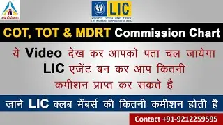 All India MDRT Ranking | LIC Club Membership | TOT, COT & MDRT Commission Chart | By Money Mantras