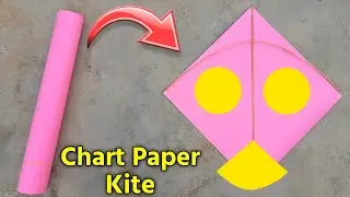 how to make chart Paper kite , best and easy paper kite making , flying chart Paper kite ,patangbazi