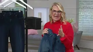 Isaac Mizrahi Live! TRUE DENIM Ankle Jeans with Front Slit on QVC