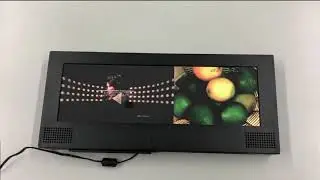 Plug and play 15 inch split screen advertising display, lcd video player, digital signage player