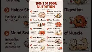 SIGNS OF POOR NUTRITION.  #health #afterage60 #superfoods #food #healthyhabits #healthyfood
