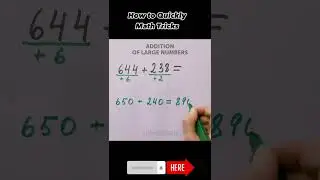 FAST MATHS TRICKS YOU MUST KNOW 21 #fastmathtricks #mathstricksandtips #fastmathquestions