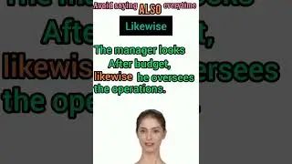 Avoid saying also#learnenglish#grammar#english#knowledge#vocabulary#skills#spokenenglish#shorts#