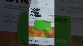 Unboxing Wise Physical Prepaid Visa Card #wise #wisecard #prepaidcard #visa #visacard #shorts