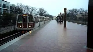 WMATA Metrorail Red Line 8 Car Train Arriving @ Takoma Station