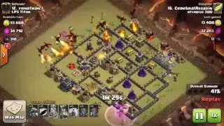 LOST PHOENIX 5 TITAN (LP5 TITAN) VS OLYMPUS 300 | WAR RECAP | TH8 & TH9 ATTACK STRATEGIES | COC 2016