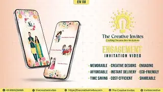 Vibrant Indian Doodle Dreams Engagement Invitation Video by The Creative Invites | EIV08