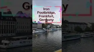lover lock, Iron Footbridge, Frankfurt, Germany.