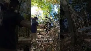 You asked for it! Rated vs. Actual Speed of a Compound Bow 🏹 #archery #chronograph #hunting #shorts