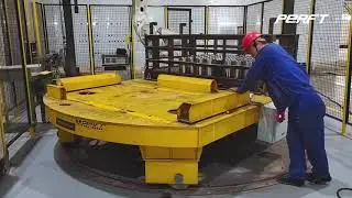 Crossbay Turntable For Rail Trailer Transfer Car Variety Classification