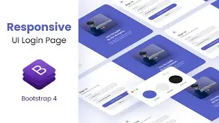 Login page ui with bootstrap 4 tutorial for beginners