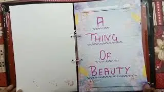 English Project File-Class12||A thing of beauty||Project File ideas