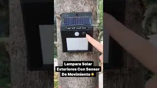 Lumin&aacute;ria Solar Luz de Led Com Sensor De Presen&ccedil;a Autom&aacute;tico ilumina&ccedil;&atilde;o externa