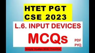 Input Devices Selected MCQ |HTET Computer Science Preparation |Computer awareness important Question