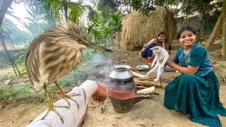 বকপাখি এসেছে সুমি কনিকার রান্না খেতে | TheVillageBoy Vlogs  