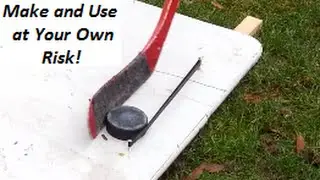 How to make an Easy Simple Hockey Puck Rebounder