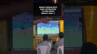 JAMAICA REGGAE BOYZ FANS LIVE REACTION TO LEON BAILEY PENALTY GOAL 🇯🇲