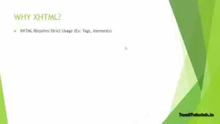 2.2.Why XHTML