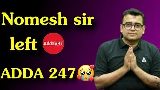 Nomesh sir left ADDA 247🥺💔 @adda247  #nomeshsir #pw #adda247 #neet2025 #yakeenbatchphysicswallah