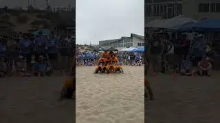 Aerospace Games 2023: Human pyramid with NASA Ames Center Team