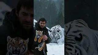 Tiny Tiger Cub searches for help to bring his Mother to Life #tiger #rescue #animals #love
