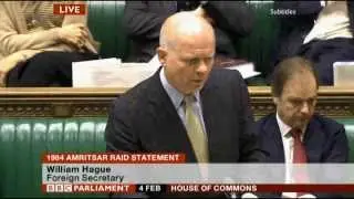 William Hague 1984 Amritsar Raid Statement + questions 4 Feb 2014 | Shabad Gurbani Keertan