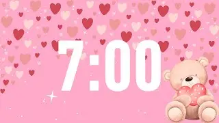 Valentine's Day Themed 7 Minute Timer Video | Classroom Timer | Love Theme | Heart Countdown
