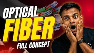 L-14 Optical Fiber Explained with Animation | Working Principle of Optical Fiber | Class 12 Physics