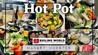 Hot Pot at Boiling World | Food Vlog #Shorts  #47 | Hangry Hubster