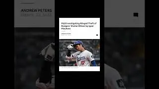 🚨MLB Officially Launching an Investigation on Shohei Ohtani