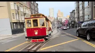 [Missing Ribbon] SF Muni Cable Car 53 Eastbound CAL-California Line Full Ride to Market & California