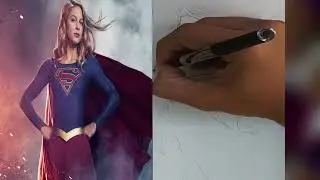 Speed Drawing Super Girl