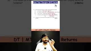 MTP, RTP and PYQs in 1 Minute !Verify Return of Income! #incometax #caintertax #shorts pyqs#hakkseca