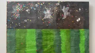 GREEN GRASS, SPACE. #ART