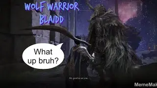Elden Ring Wolf Warrior Blaidd / Ancestor Spirit Boss (Beat easily)